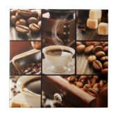 Kaffee-Collage Fliese (Vorderseite)