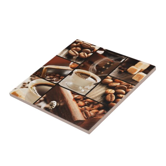 Kaffee-Collage Fliese (Seite)