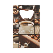 Kaffee-Collage Geldkarten Flaschenöffner (Rückseite)