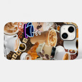 Kaffee Collage Handy Case (Rückseite (Horizontal))