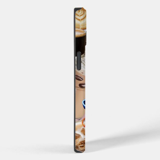 Kaffee Collage Handy Case (Rückseite / Rechts)