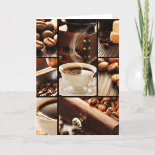 Kaffee-Collage Karte