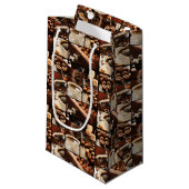 Kaffee-Collage Kleine Geschenktüte (Vorderseite Schrägansicht)