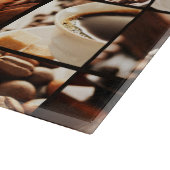 Kaffee-Collage Schneidebrett (Ecke)