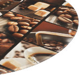 Kaffee-Collage Schneidebrett (Ecke)