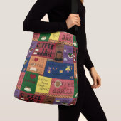 Kaffee-Collage Tragetaschen Mit Langen Trägern (Von Nahem)