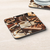 Kaffee-Collage Untersetzer (Linke Seite)