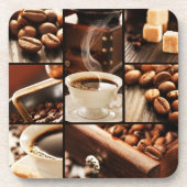 Kaffee-Collage Untersetzer (Vorderseite)