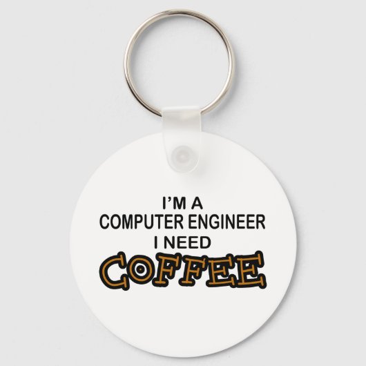 Kaffee - Computeringenieur Schlüsselanhänger (Vorderseite)