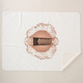 Kaffee Creme AI Art Sherpadecke (Vorderseite (Horizontal))