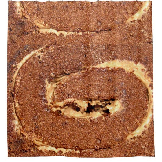 Kaffee-Creme Duschvorhang (Vorderseite)