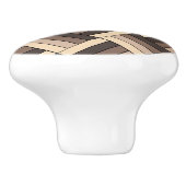 Kaffee & Creme Mosaik Keramikknauf (Seitenansicht)