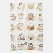 Kaffee Creme Tassen Geschirrtuch (Vertikal)