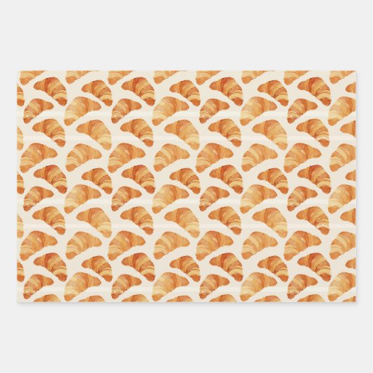 Kaffee Croissant Käse Frankreich Geschenkpapier Set (Vorderseite 2)