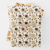 Kaffee Croissant Käse Frankreich Geschenkpapier Set (Beispiel)