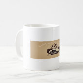 Kaffee & Cuddles Podcast Tasse (Vorderseite Links)