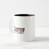 Kaffee-Cup: Alle amerikanischen Patriot Zweifarbige Tasse (Vorderseite Links)
