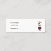 Kaffee-Cup, Black Coffee, Barista, Coffee Shop Mini Visitenkarte (Rückseite)