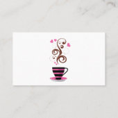 Kaffee-Cup, Black Coffee, Barista, Coffee Shop Visitenkarte (Rückseite)