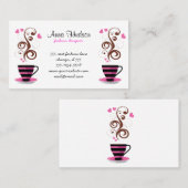 Kaffee-Cup, Black Coffee, Barista, Coffee Shop Visitenkarte (Vorne/Hinten)