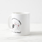 Kaffee-Cup: Bowling Tasse B_ _ _ _ h kann werfen (Vorderseite Links)