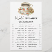 Kaffee-Cup-Brautparty Würde sie lieber spielen (Vorderseite)