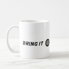 Kaffee Cup "Bring it On" Darts Kaffeetasse
