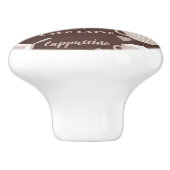 Kaffee Cup Cappuccino Lover Machiatto Herz Keramikknauf (Seitenansicht)