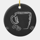 KAFFEE CUP CHALK KERAMIK ORNAMENT (Hinten)