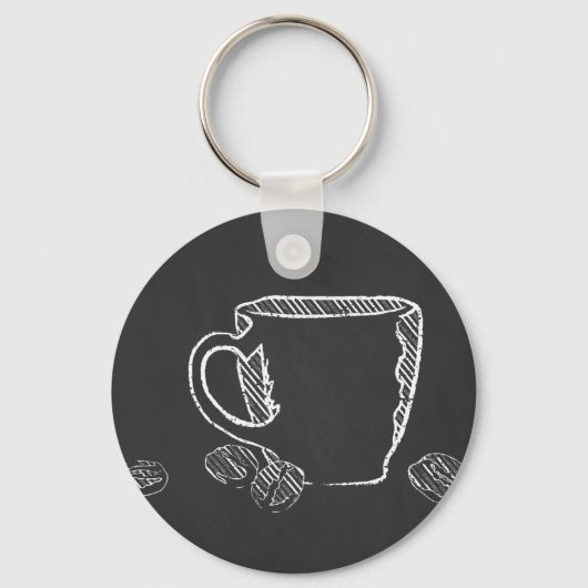 KAFFEE CUP CHALK SCHLÜSSELANHÄNGER (Vorderseite)