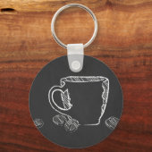 KAFFEE CUP CHALK SCHLÜSSELANHÄNGER (Vorderseite)