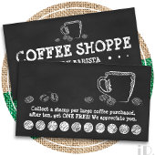 KAFFEE CUP CHALK Treueprogramm (3dots) Treuekarte