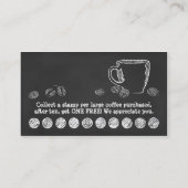 KAFFEE CUP CHALK Treueprogramm (3dots) Treuekarte (Rückseite)