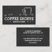 KAFFEE CUP CHALK VISITENKARTE (Vorne/Hinten)