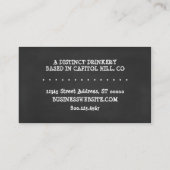 KAFFEE CUP CHALK VISITENKARTE (Rückseite)