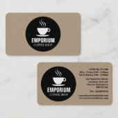 Kaffee-Cup Circle - Kaffee b69f85 Visitenkarte (Vorne/Hinten)