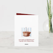 Kaffee Cup Danke Note Card (Rückseite)