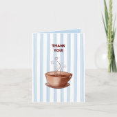 Kaffee Cup Danke Note Card (Vorderseite)