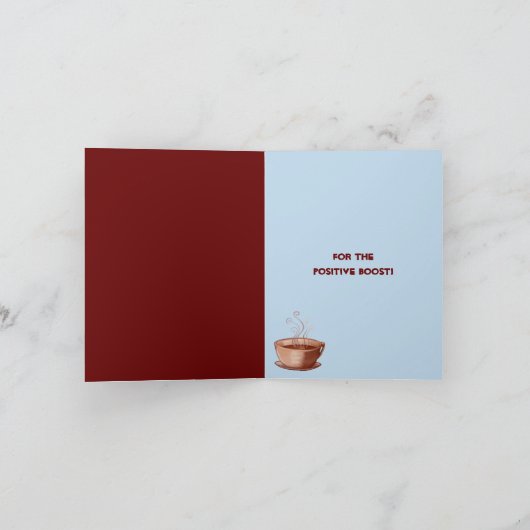 Kaffee Cup Danke Note Card (Innenseite)
