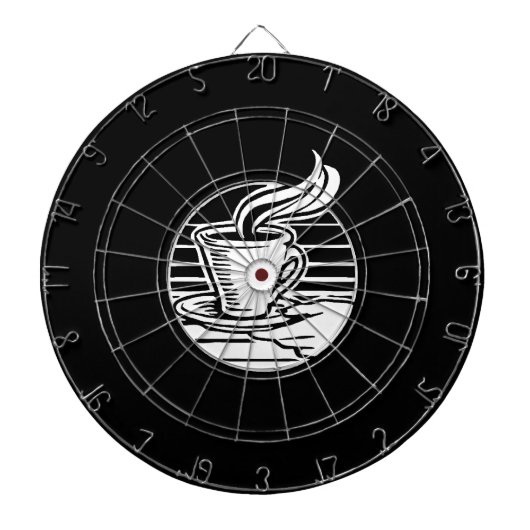 Kaffee Cup Dart Board individuell anpassbar Dartscheibe (vorne)