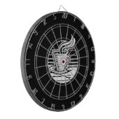 Kaffee Cup Dart Board individuell anpassbar Dartscheibe (Vorderseite Links)