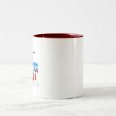 Kaffee-Cup: Das ganze amerikanische Mädchen Zweifarbige Tasse (Mittel)