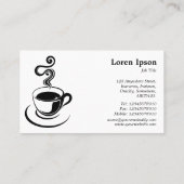 Kaffee-Cup - Deep Crimson 65001d (Cream) Visitenkarte (Rückseite)