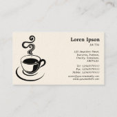 Kaffee-Cup - Deep Crimson 65001d (Cream) Visitenkarte (Rückseite)