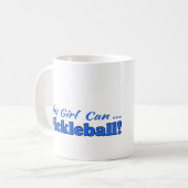 Kaffee-Cup: Dieses Mädchen kann pickleball Kaffeetasse (Vorderseite Links)
