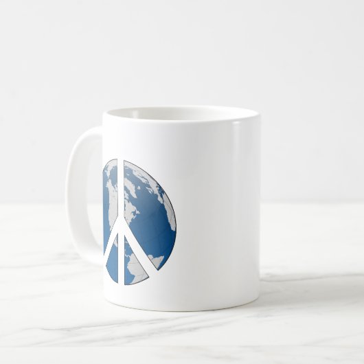 Kaffee-Cup: Erdfriedenszeichen Kaffeetasse (Vorderseite Links)