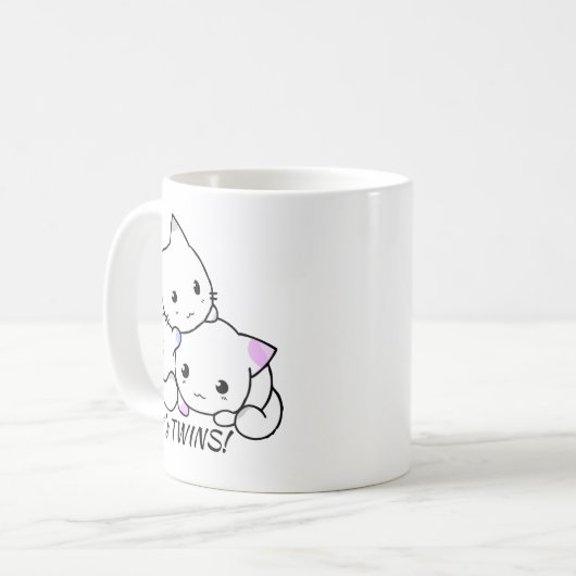 Kaffee-Cup: Es sind Zwillinge Kaffeetasse (Vorderseite Links)