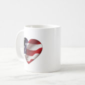 Kaffee-Cup: Fahne im Herzen Kaffeetasse (Vorderseite Links)