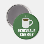 Kaffee-Cup für erneuerbare Energien Magnet (Vorderseite/Rückseite)