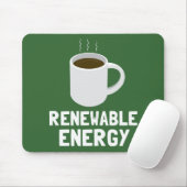 Kaffee-Cup für erneuerbare Energien Mousepad (Mit Mouse)